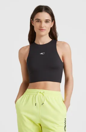 Active Cropped Sports Top | Black Out