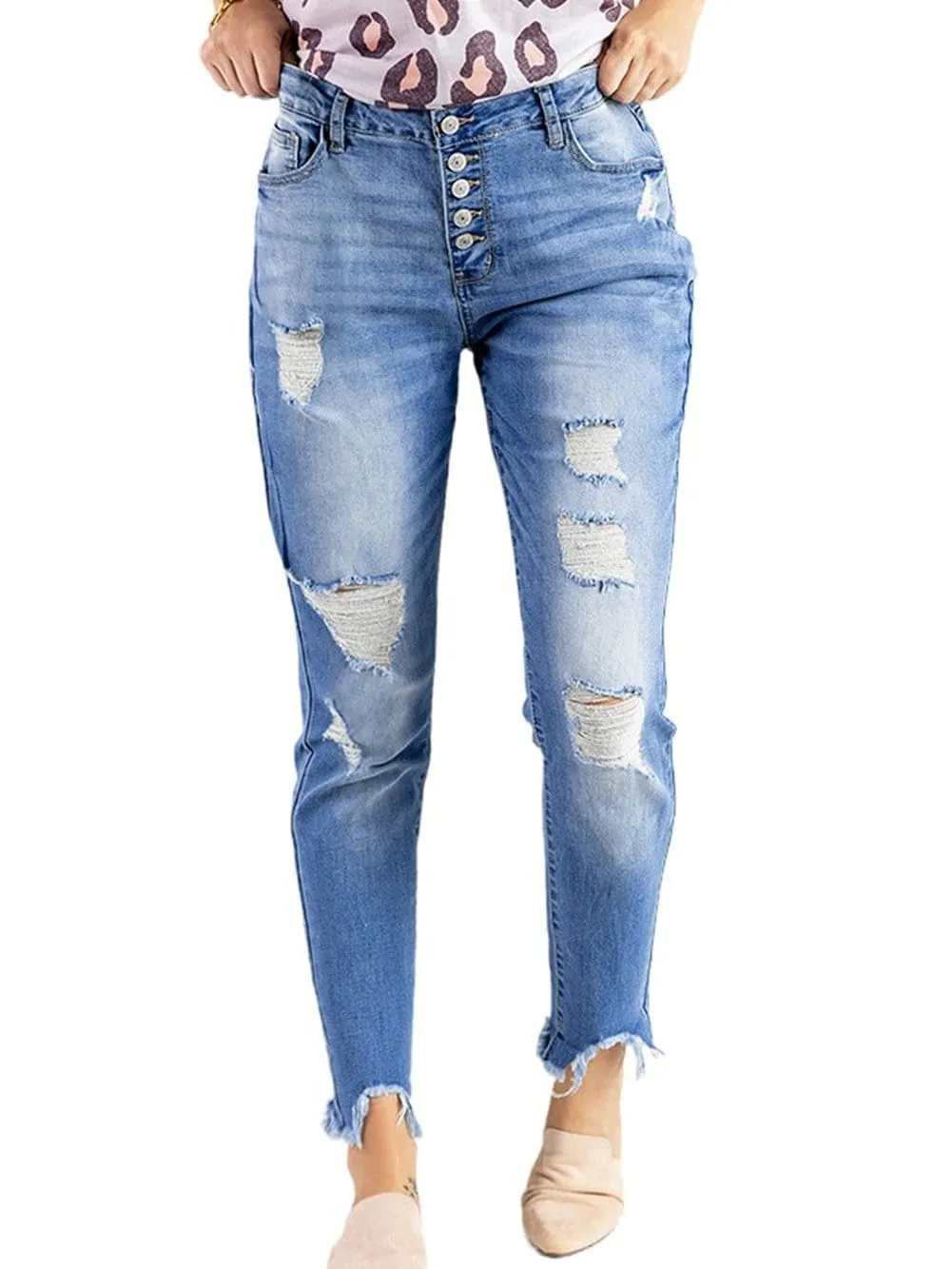 All Season Distressed Jeans