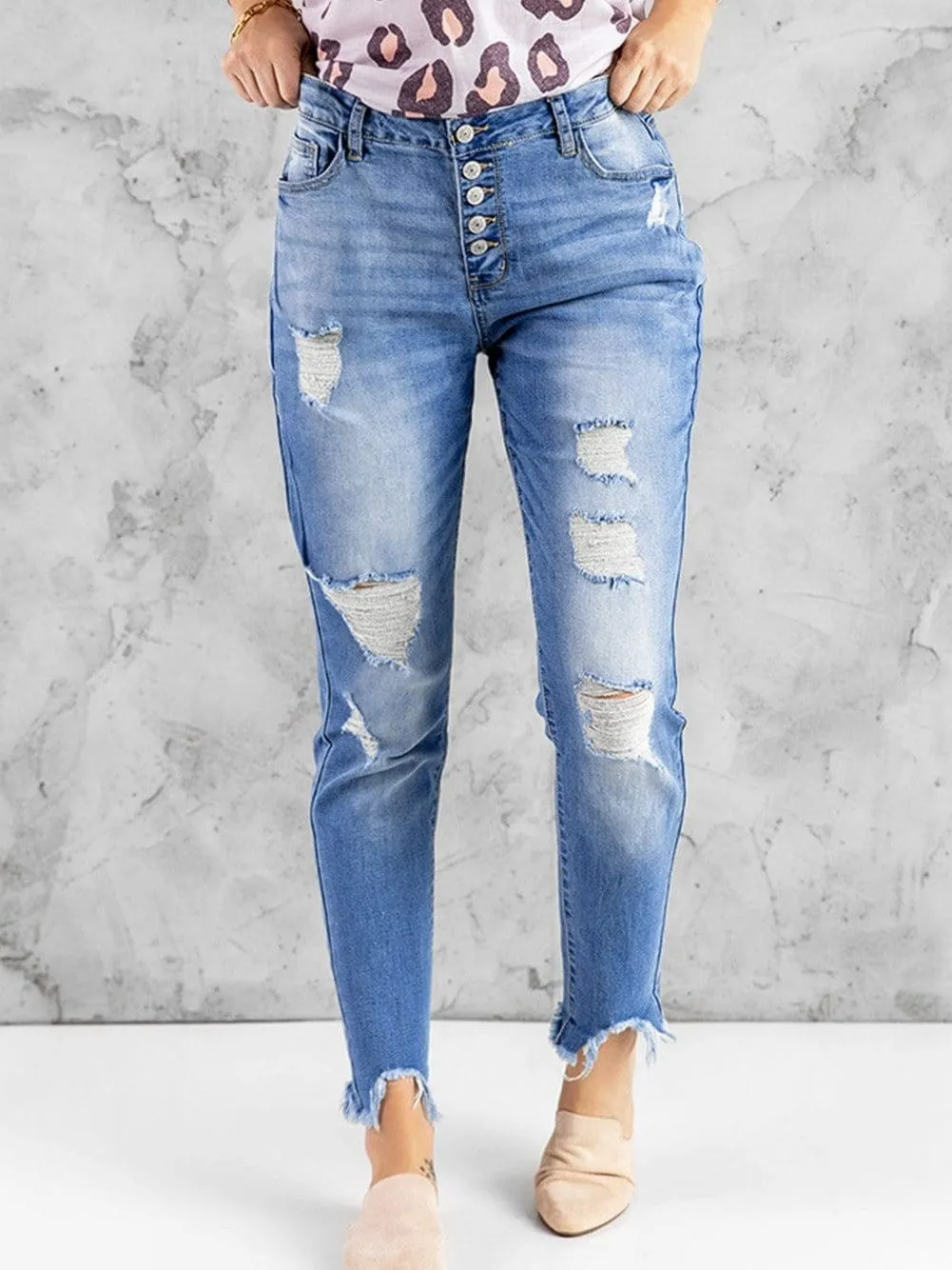All Season Distressed Jeans