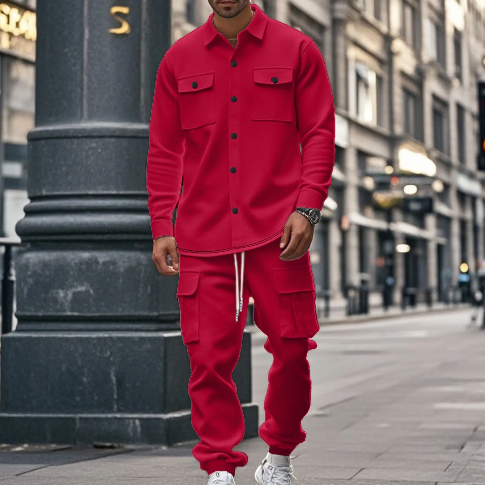 Aule Fleece Cargo Jackets Set