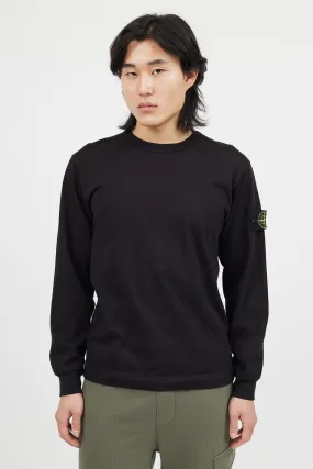 Black Long Sleeve Patch Sweater