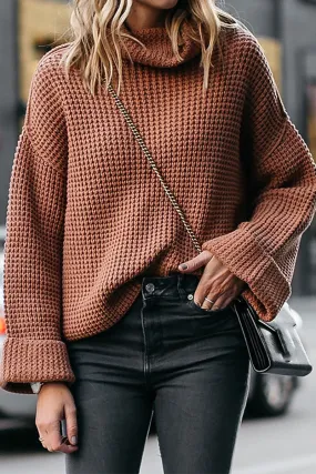 Casual & Stylish Classic Solid Patchwork Turtleneck Sweaters(6 Colors)