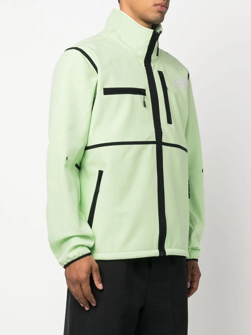 chest logo-print zipped jacket