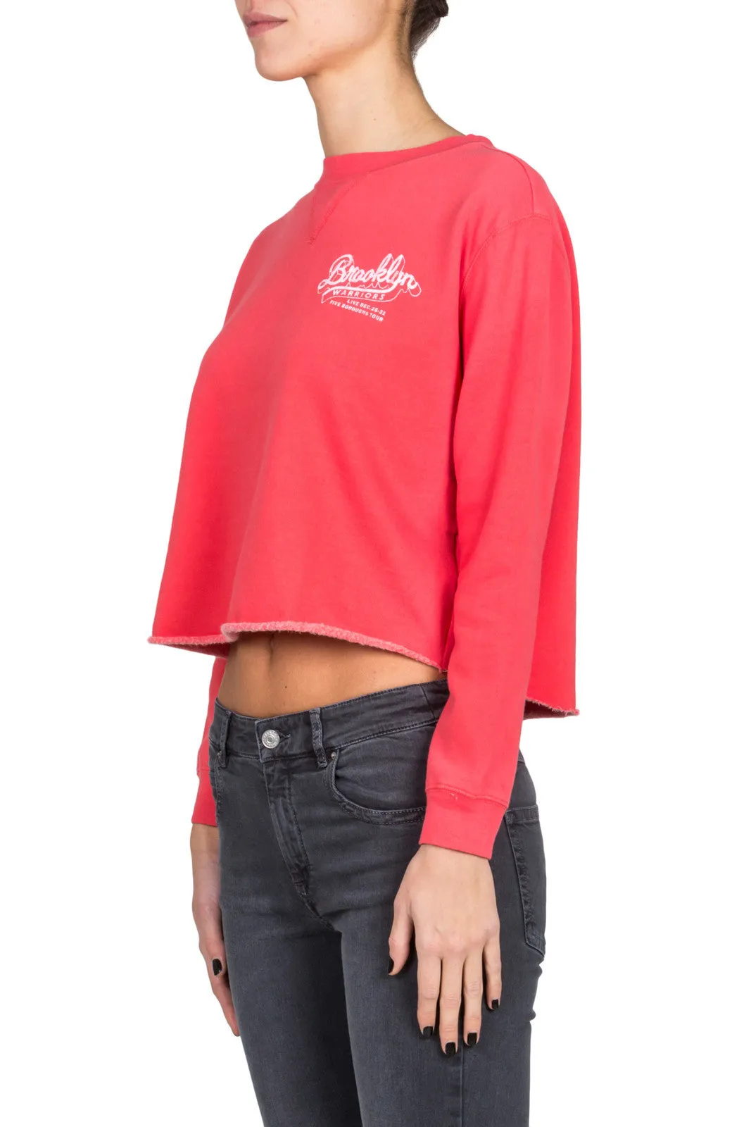 Cropped Crew-Long Sleeve