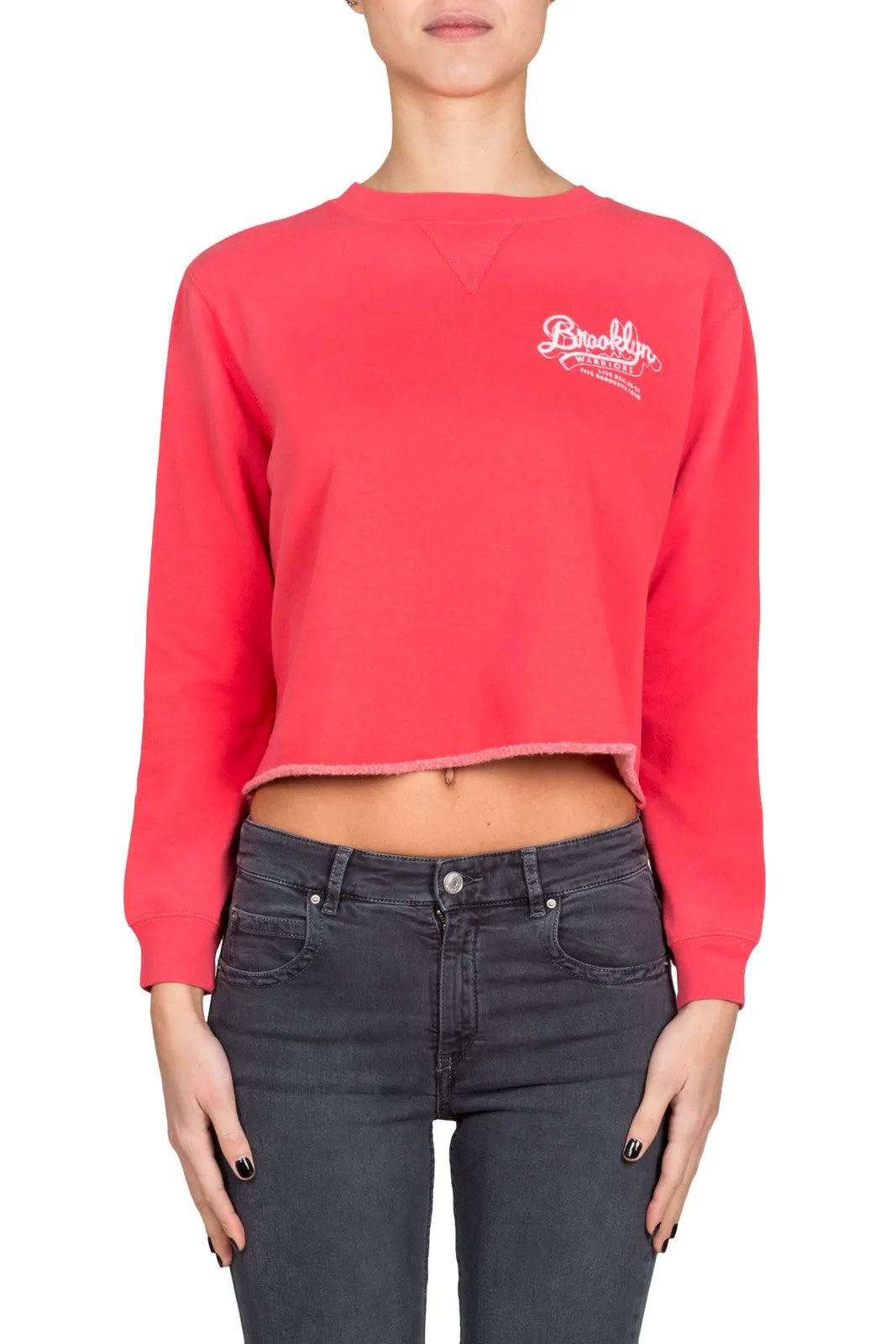 Cropped Crew-Long Sleeve
