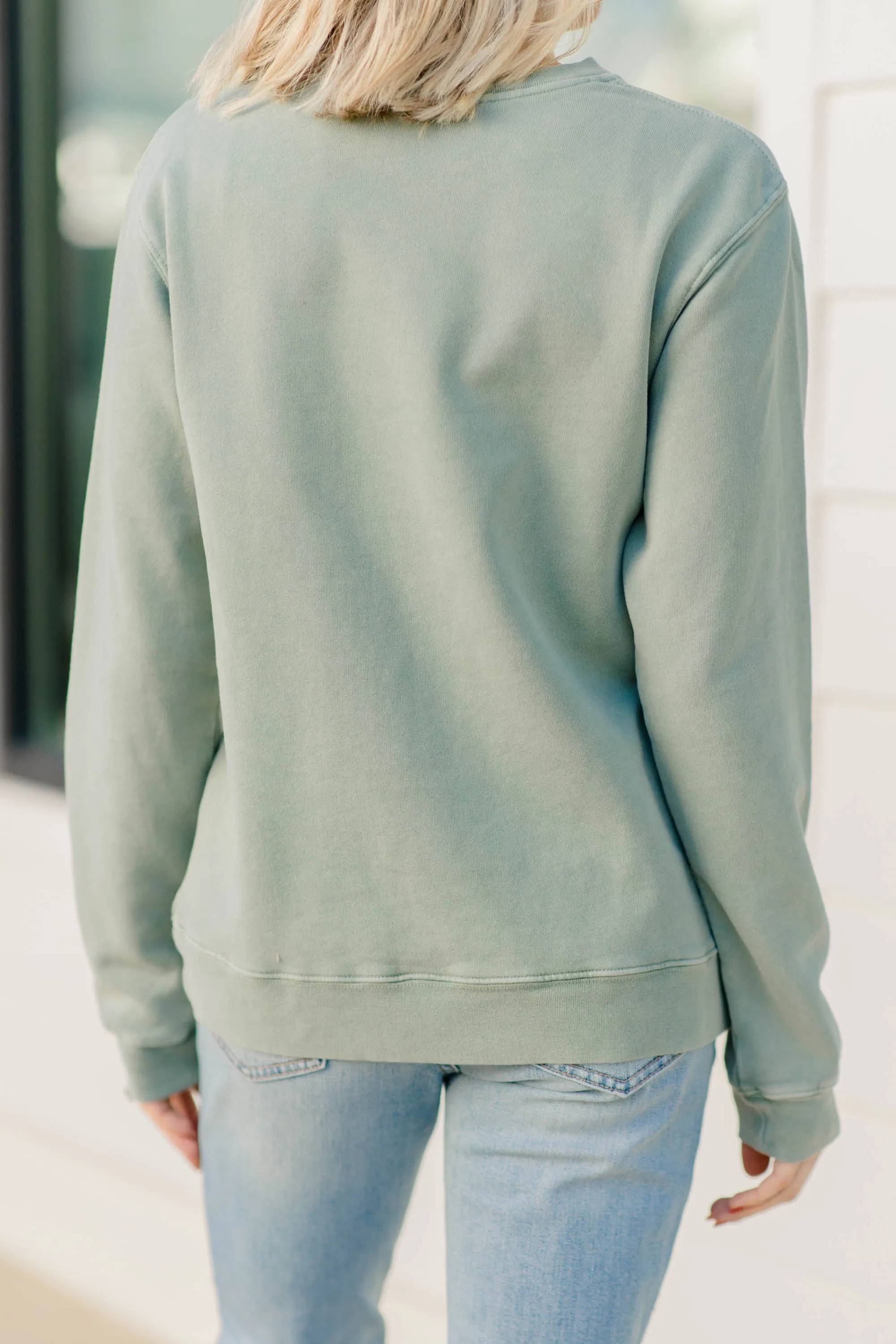 Dreamer World Tour Olive Green Graphic Sweatshirt