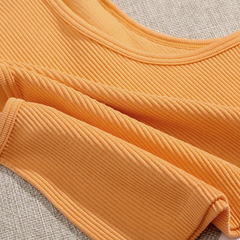 DressBetty - Solid Basic Seamless Streetwear Tank Tops