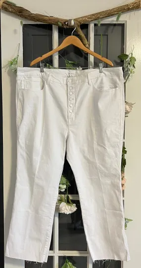 Good American - Good Curve Straight White Denim 26