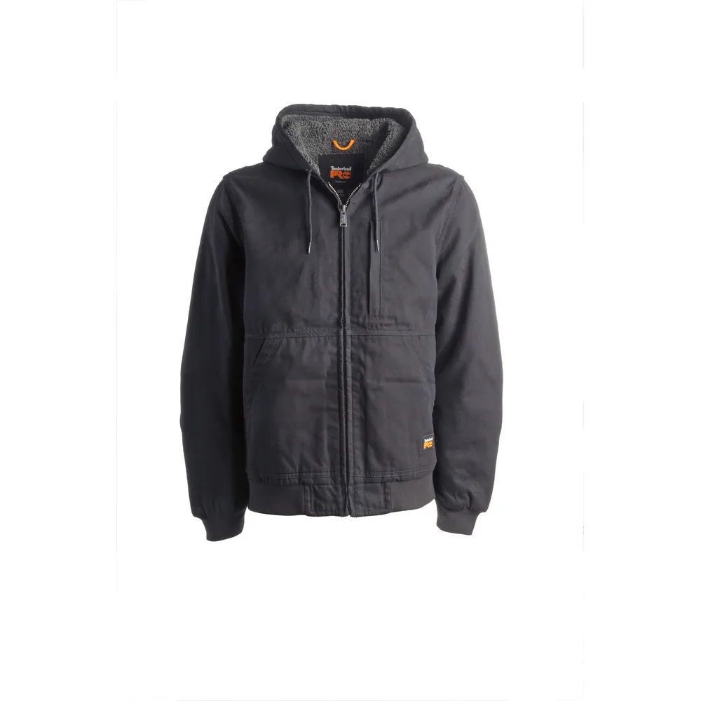 GRITMAN CANVAS LINED HOODED JACKET - 015-Jet Black | Timberland PRO TB0A1VB4