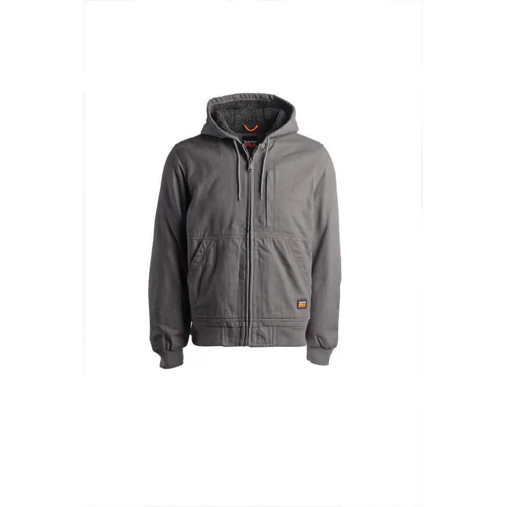 GRITMAN CANVAS LINED HOODED JACKET - 060-Pewter | Timberland PRO TB0A1VB4