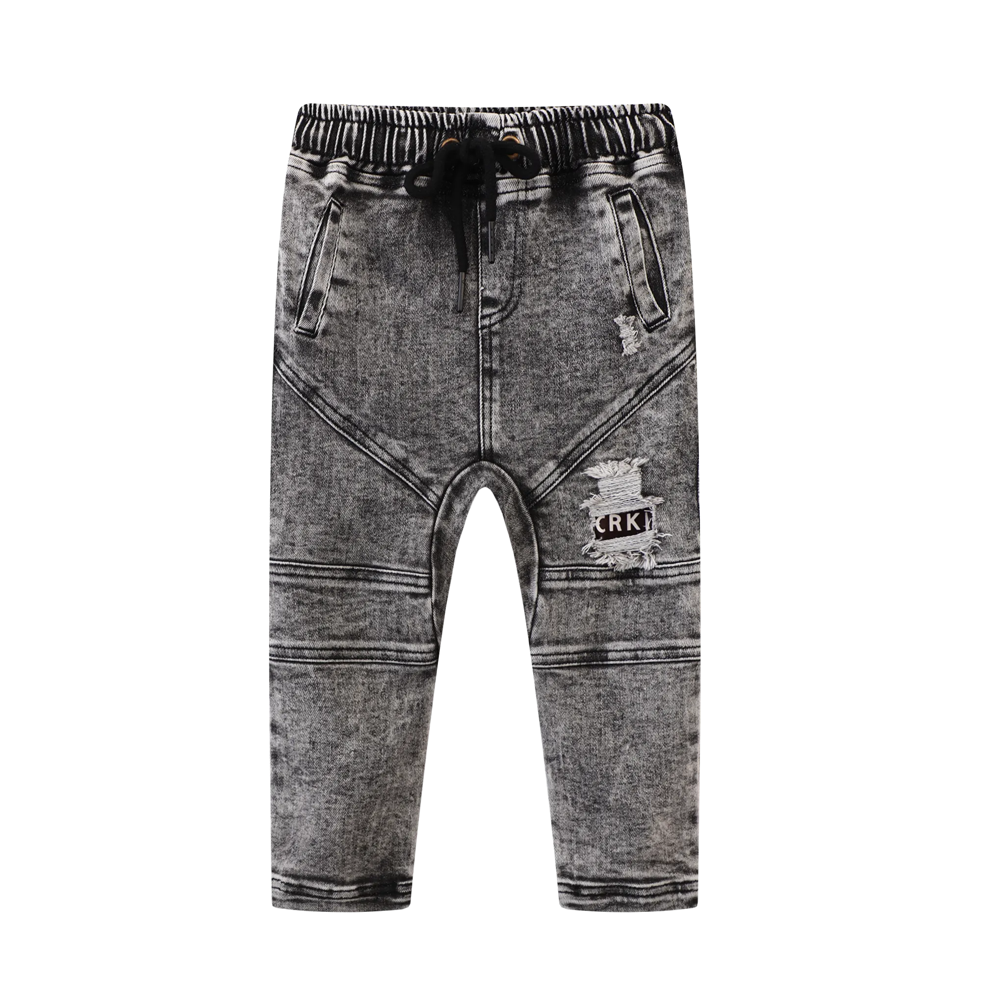 Hayden Detailed Rip Jeans - Ash