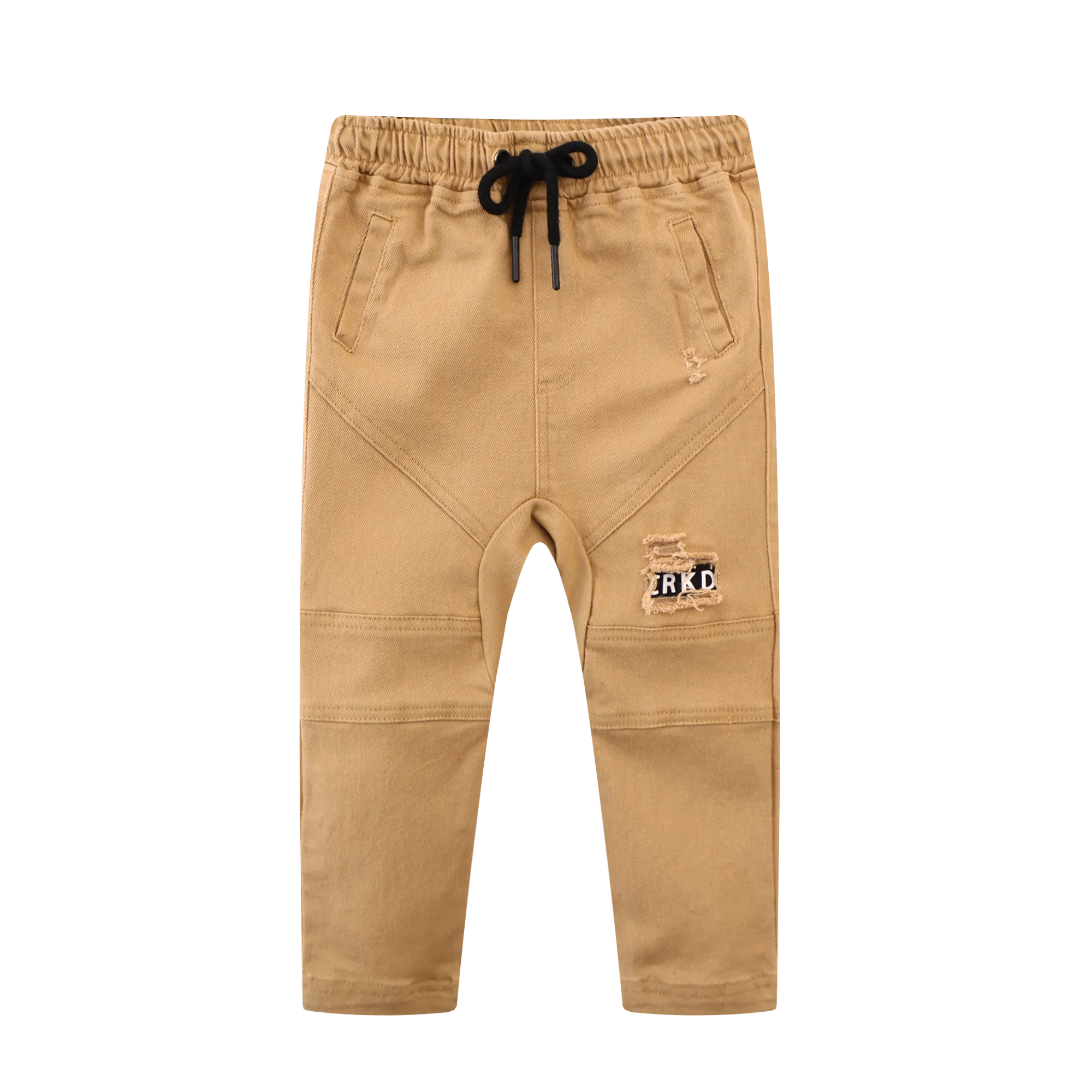 Hayden Detailed Rip Jeans - Tan