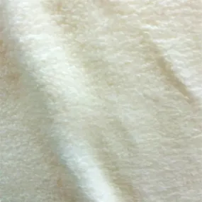 Ivory Solid Anti Pill Polar Fleece Fabric