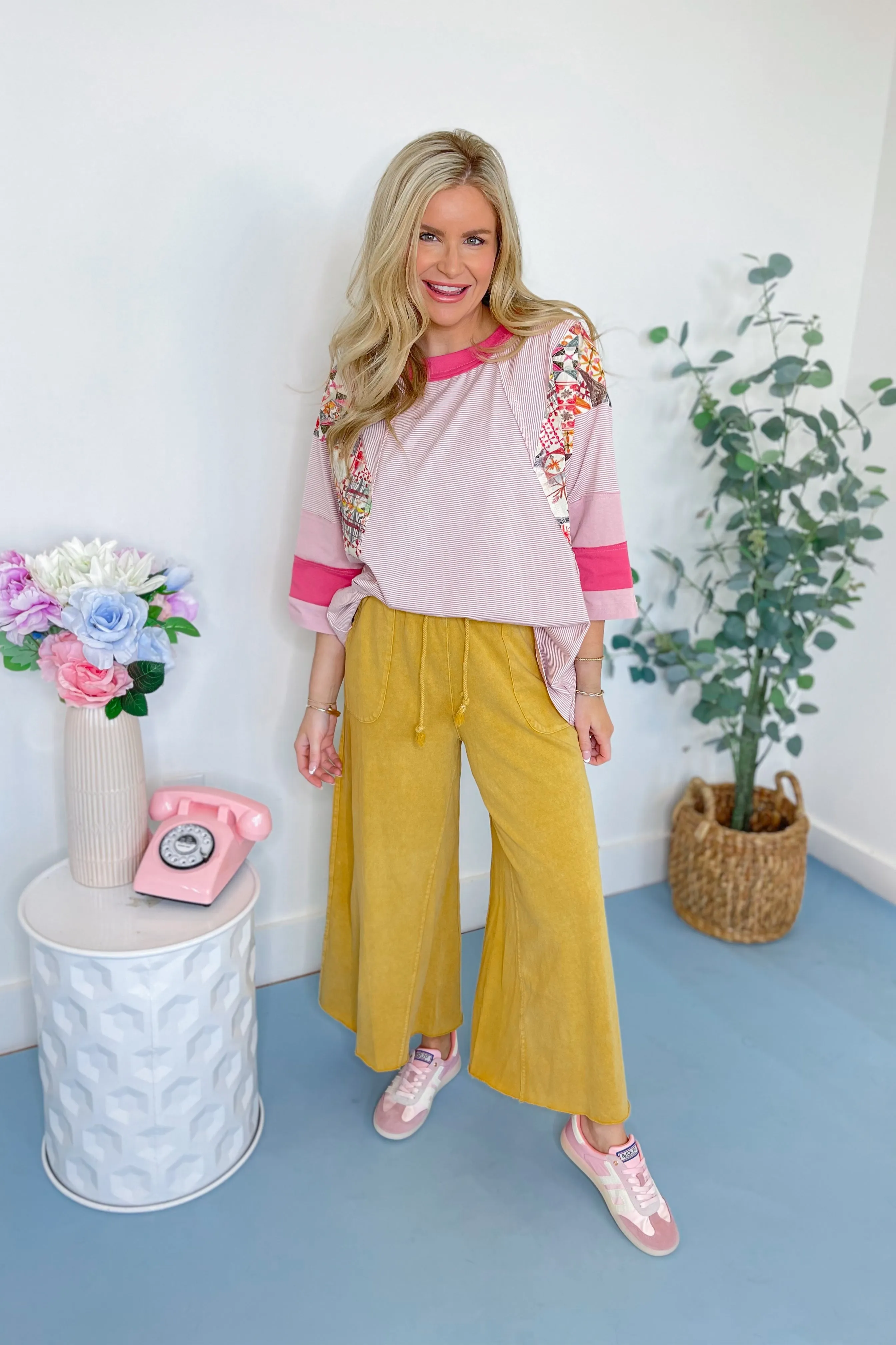 Kenzie Mixed Pattern Relaxed Top