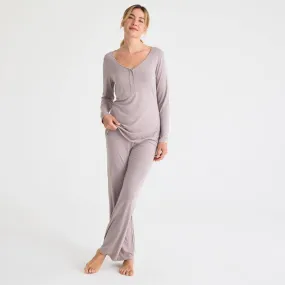 magnetic me women's dovetail modal magnetic signature long sleeve pajama set