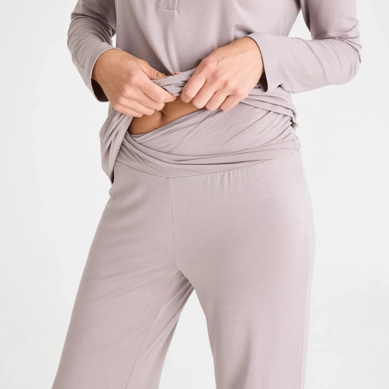 magnetic me women's dovetail modal magnetic signature long sleeve pajama set