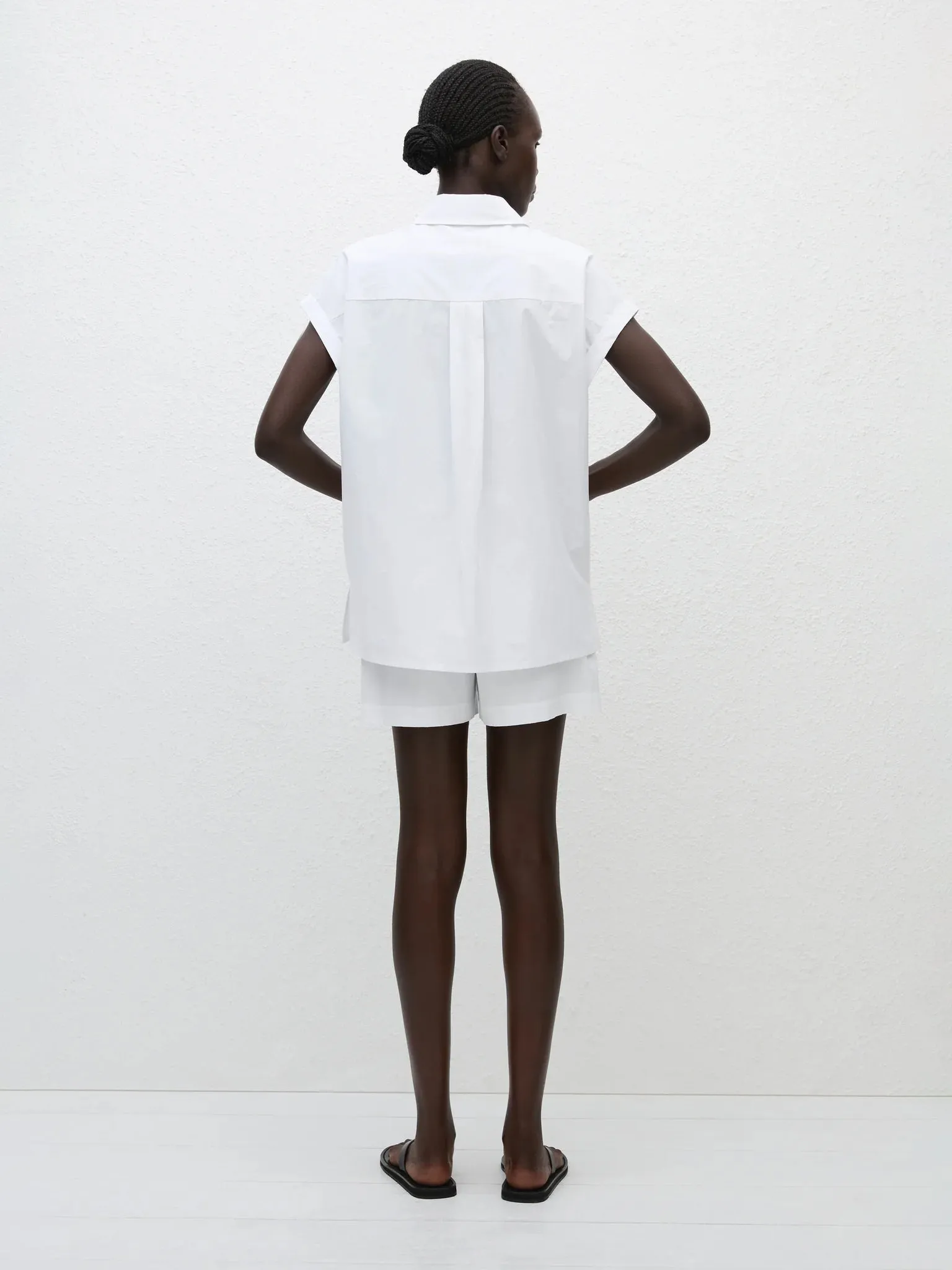 Matteau Relaxed Sleeveless Shirt White