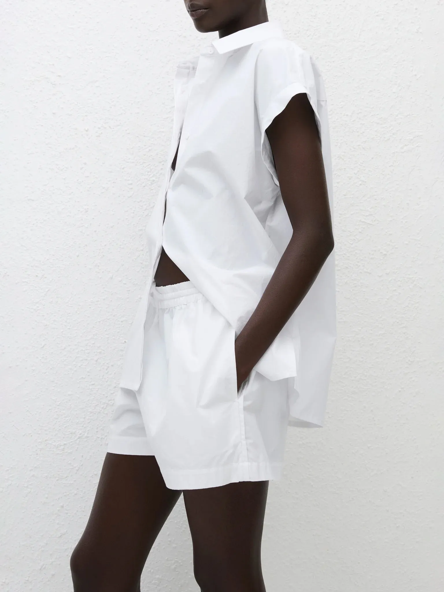 Matteau Relaxed Sleeveless Shirt White