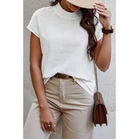 Mock Neck Blouse