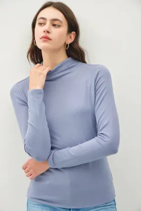 Mock Neck Long Sleeve Shirt