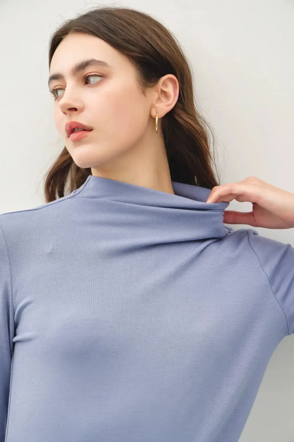 Mock Neck Long Sleeve Shirt