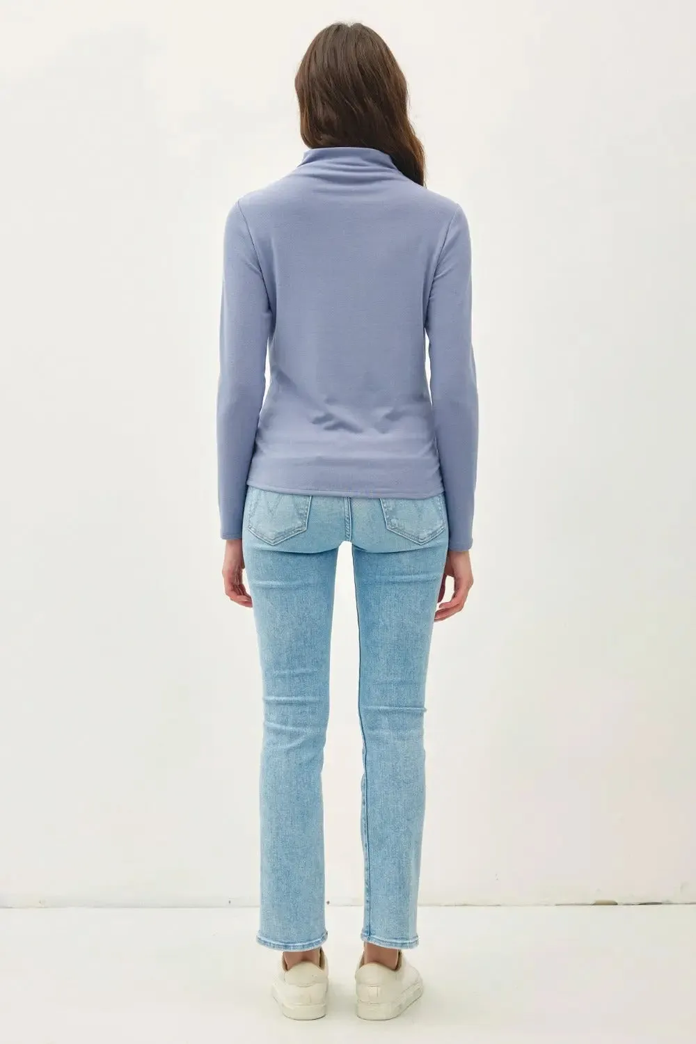 Mock Neck Long Sleeve Shirt