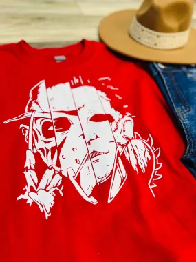RTS Red Horror Scene Sweater