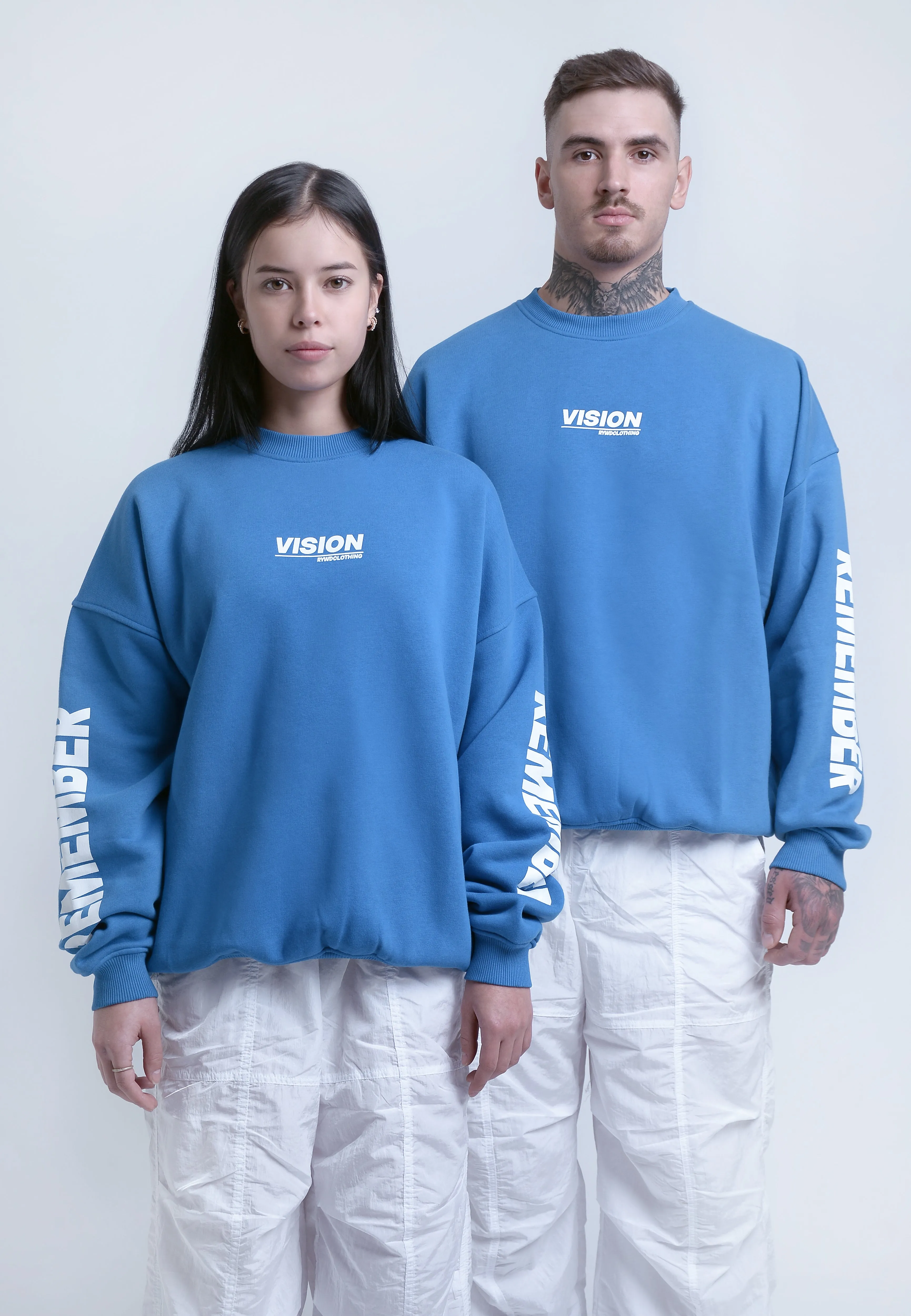 RYWD Sleeve Sweatshirt blau