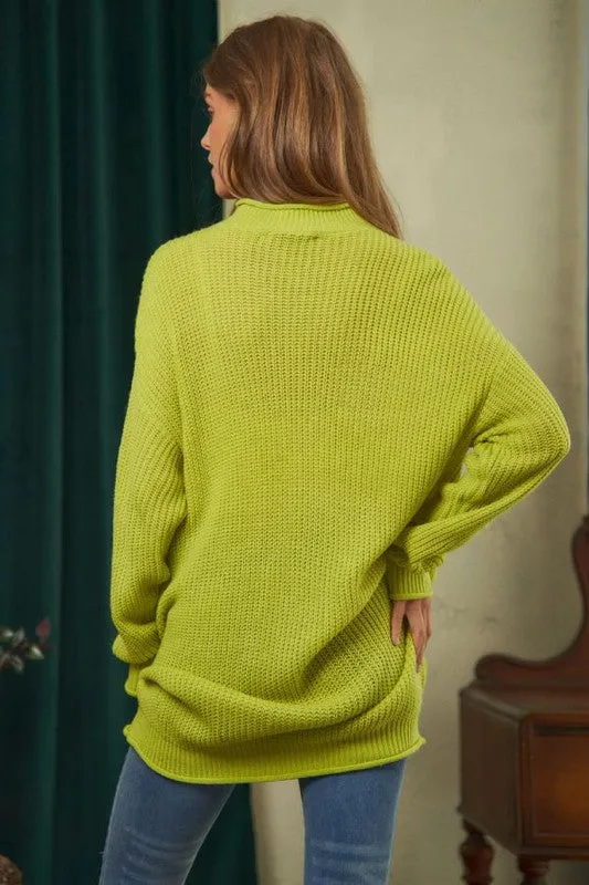 Sarrah Mock Neck  Sweater // 3 COLORS