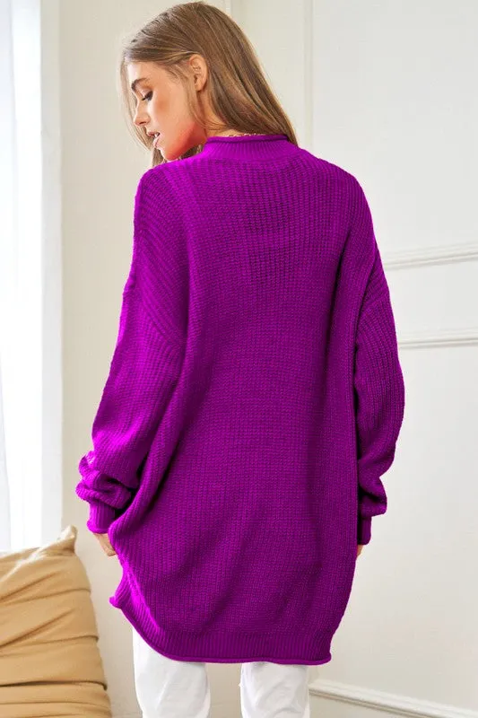 Sarrah Mock Neck  Sweater // 3 COLORS