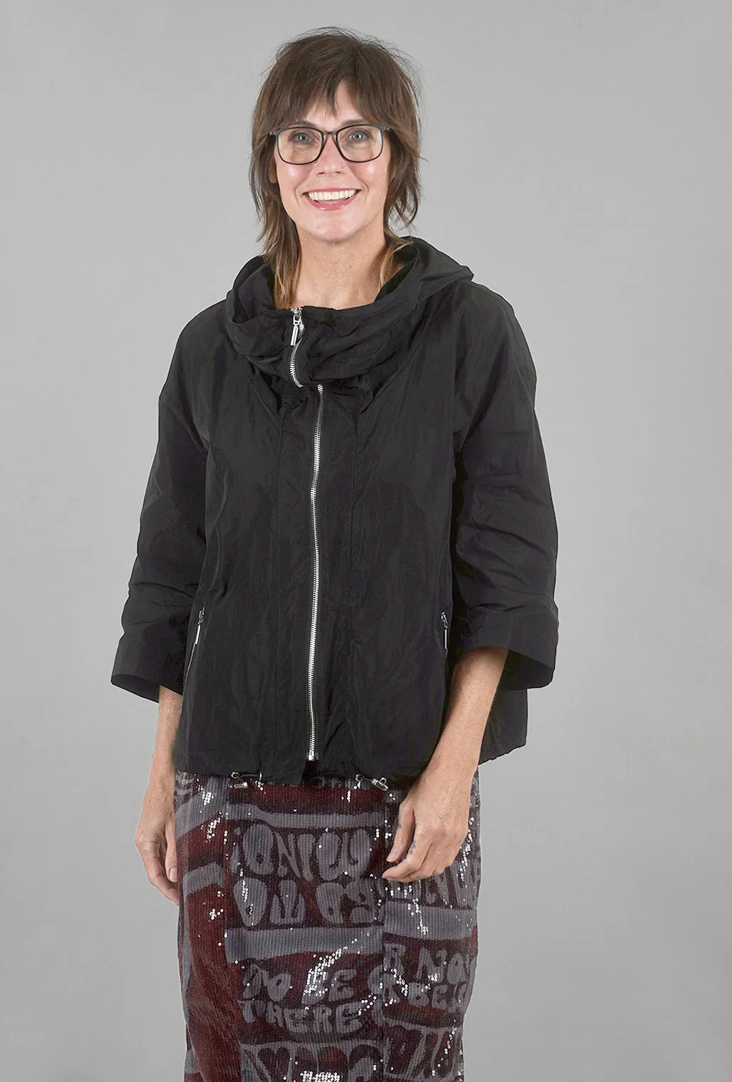 Sculpted Urban Hoodie, Black