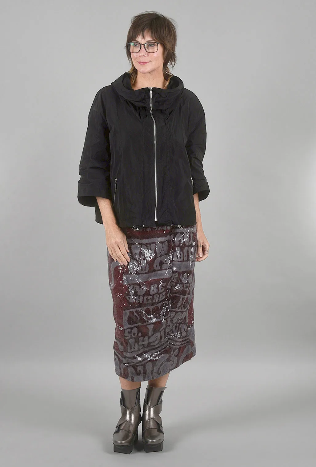 Sculpted Urban Hoodie, Black