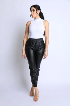 Sleeveless Mock Neck Body Suit - White