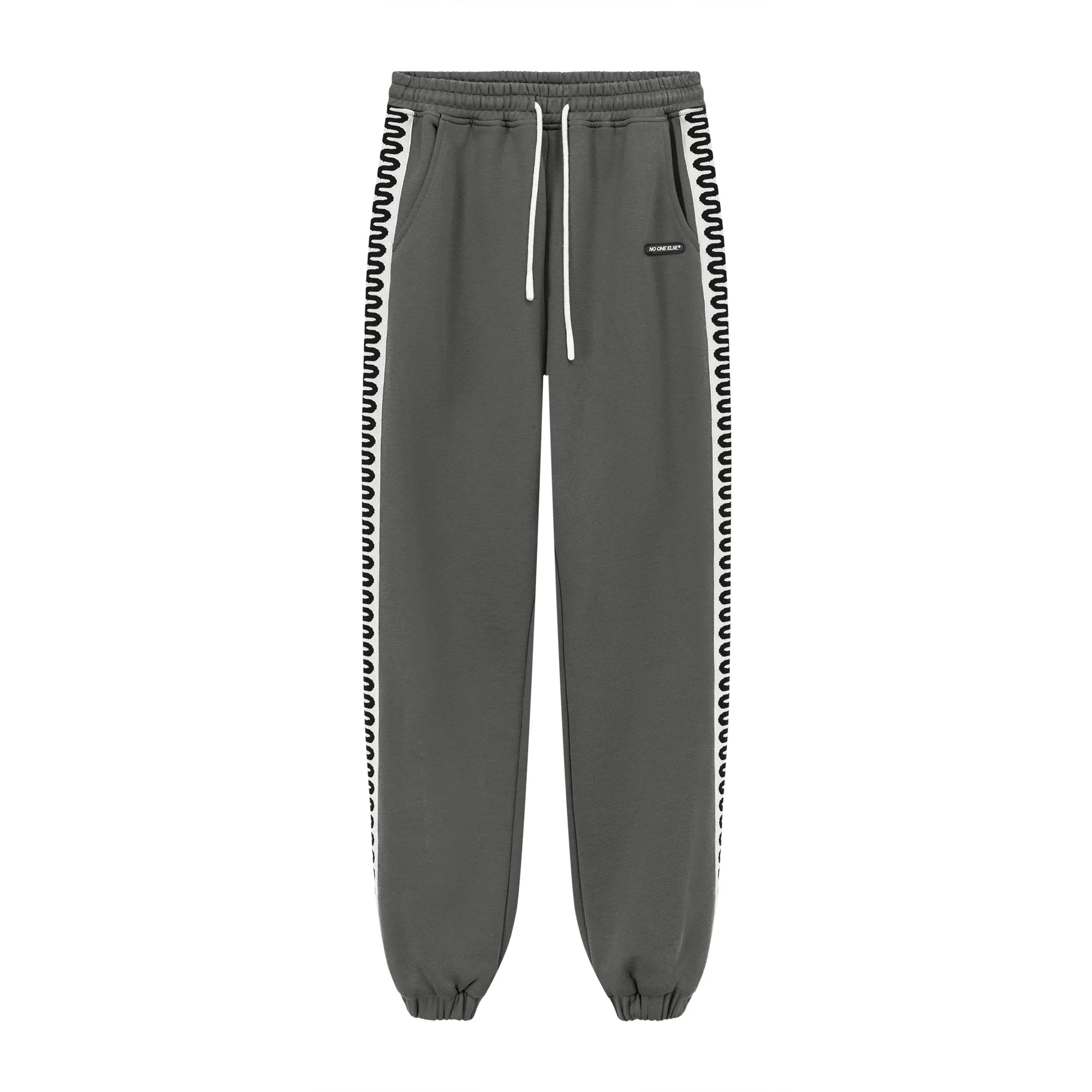 Two Toned Squiggly Line Jogger Pants