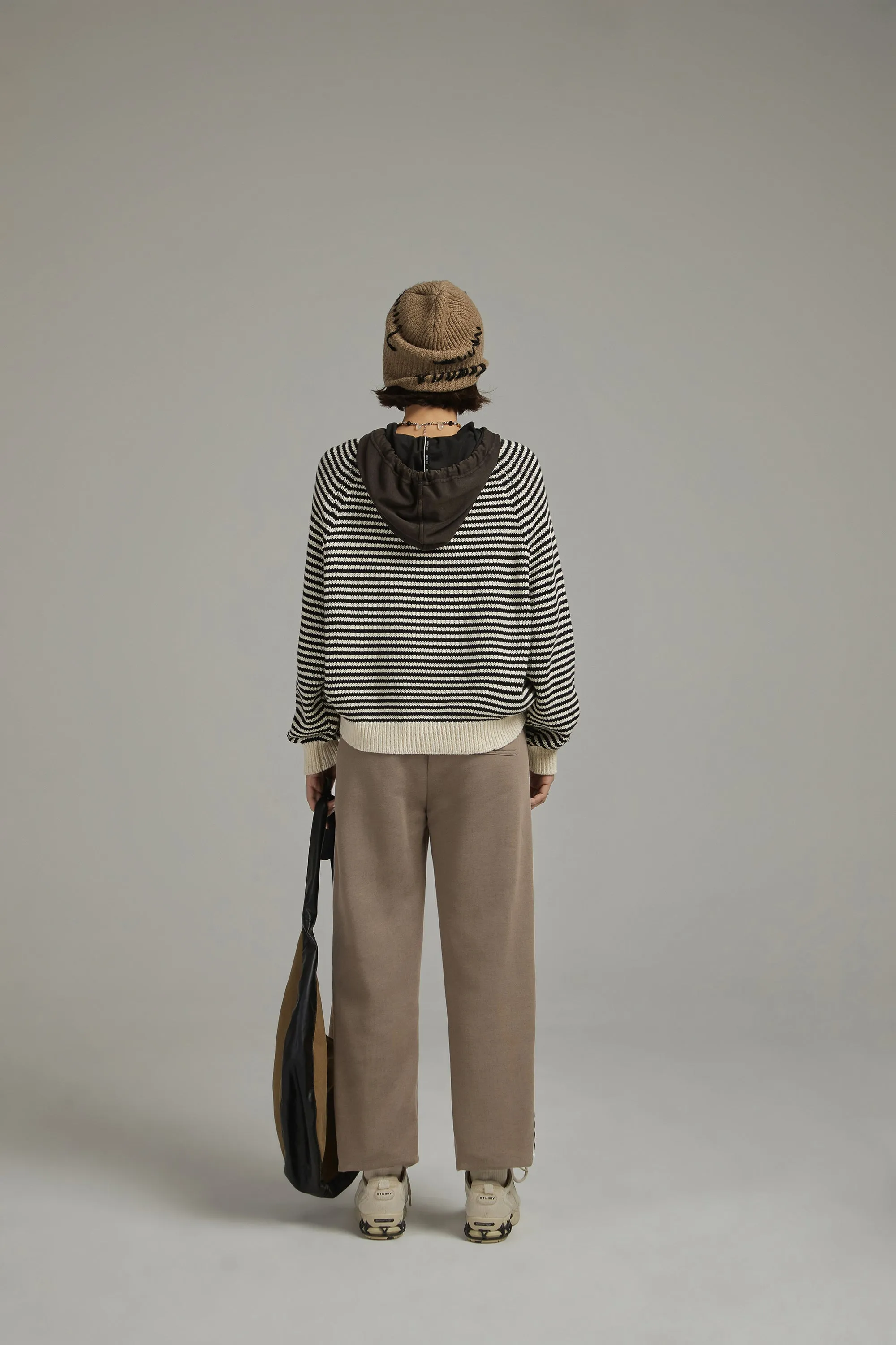 Two Toned Squiggly Line Jogger Pants