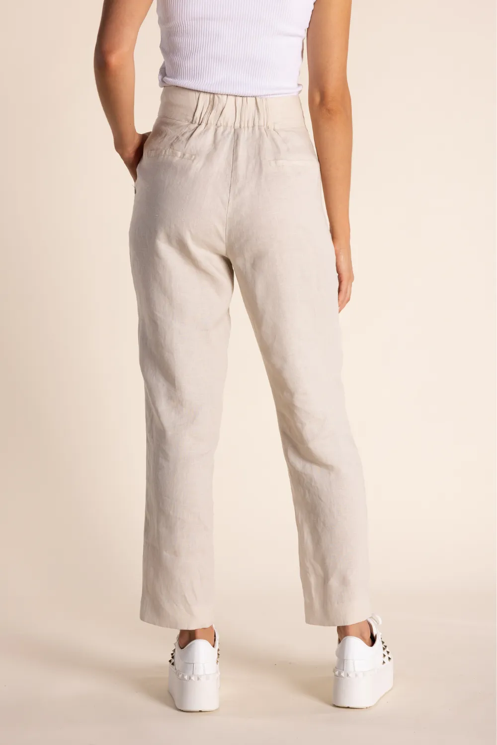 Two T's Linen 7/8 Pant Natural