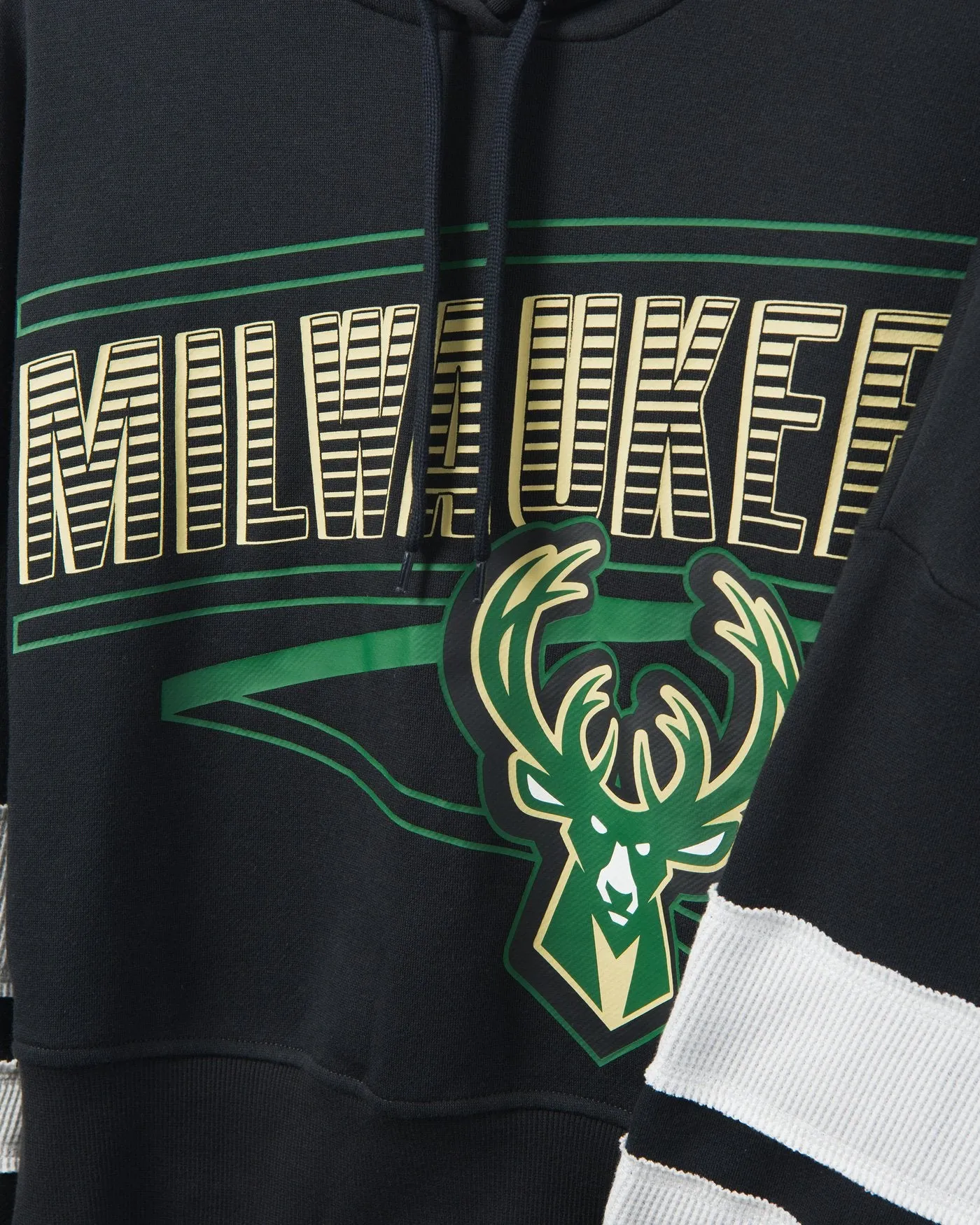 Women's Bucks Overtime Striped Fleece Hoodie