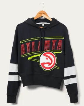 Women's Hawks Overtime Striped Fleece Hoodie