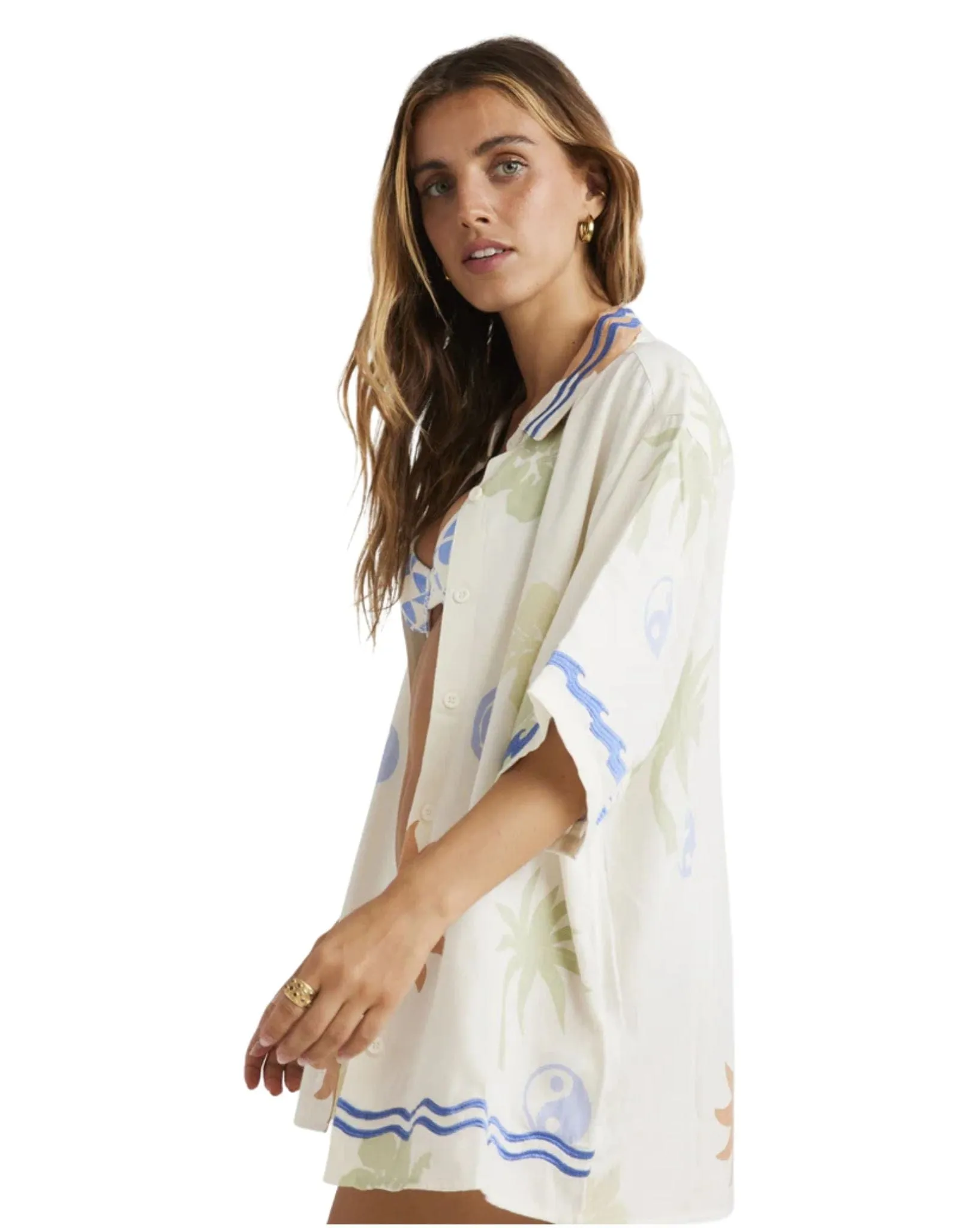 Womens Sun Symbol Shirt - Multi