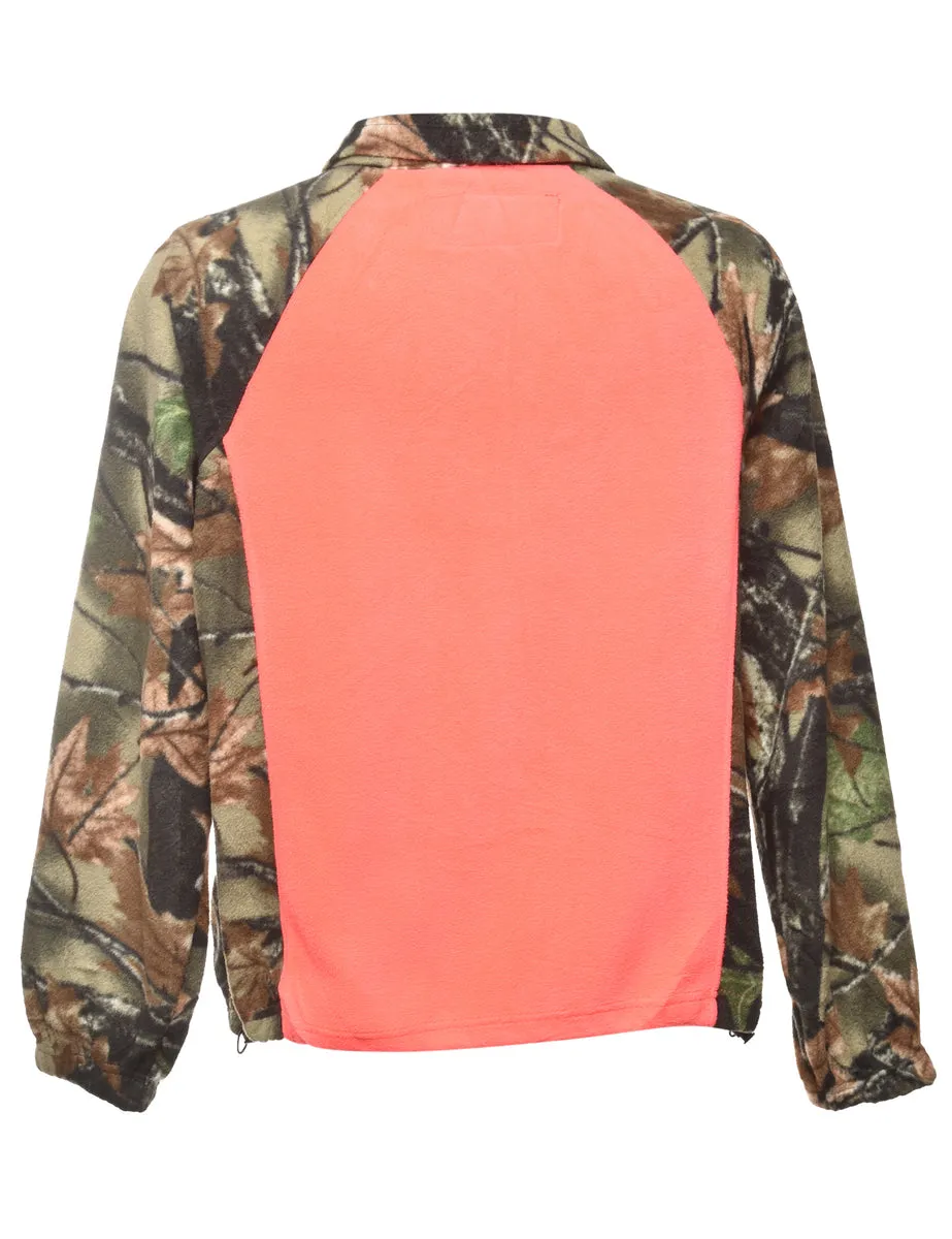 Zip front Fleece Sweatshirt - L